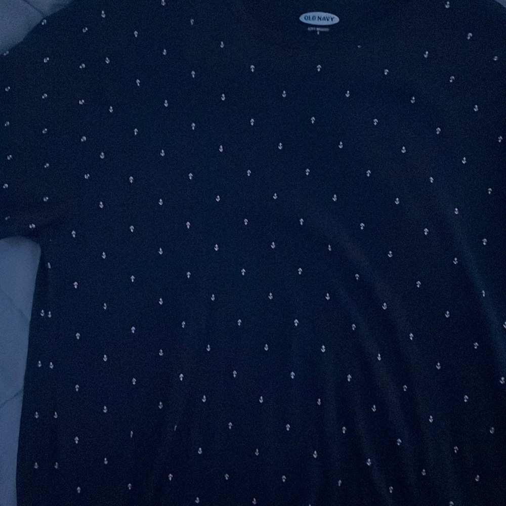 Mens Small Anchor Graphic Tee